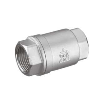 Stainless Steel Two-Piece Threaded Spring Check Valve