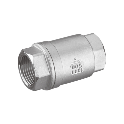 Stainless Steel Two-Piece Threaded Spring Check Valve