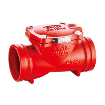 H84X-16Q Grooved Rubber Flap Check Valve